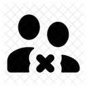 Users Delete Group Icon