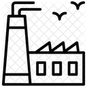 Industrie Environnementale Usine Environnementale Entrepot Dusine Icône