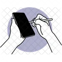 Using Mobile Using Phone Electronic Pencil Icon