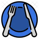 Pause Ustensiles Etiquette Icon