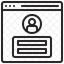 Internet On Line Site Ícone