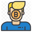 Usuario Dinheiro Bitcoin Criptomoeda Usuario Bitcoin Bitcoin Icon