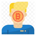 Usuario Dinheiro Bitcoin Criptomoeda Usuario Bitcoin Bitcoin Icon