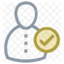 Usuario Perfil Marca De Verificacion Icono