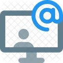 Usuario de correo electrónico  Icono