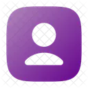 Cuadrado De Usuario Icono