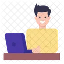 Usuário de laptop  Ícone