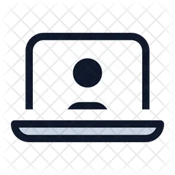 Usuário de laptop  Ícone