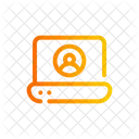 Laptop Avatar Perfil Ícone