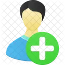 Masculino Usuario Adicionar Ícone