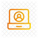Usuario Laptop Rede Ícone