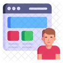 Usuario Web Usuario Del Sitio Web Diseno Web Icono