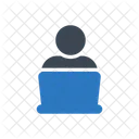 Usuario Trabajando Web Icono