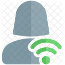 Usuário wi-fi  Ícone