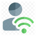 Usuario wifi  Icono