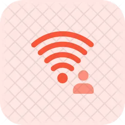 Usuário wi-fi  Ícone