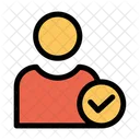 Utente Approvato Profilo Approvato Profilo Maschile Icon