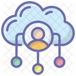 Utente del cloud  Icon