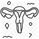 Uterus Ovary Reproductive System Icon