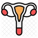 Uterus Ovary Reproductive System Icon