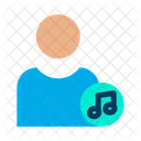 Utilisateur de musique  Icône