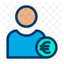 Utilisateur d'euros  Icône