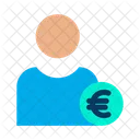 Utilisateur d'euros  Icône