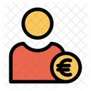 Utilisateur d'euros  Icône