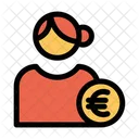 Utilisateur d'euros  Icône