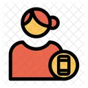 Utilisateur mobile  Icône