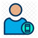 Utilisateur mobile  Icône