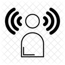 Utilisateur Vocal IA Icône