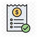 Utility Bill Payment Receipt Icon