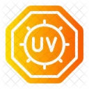 Uv Alert Warning Sign Icon