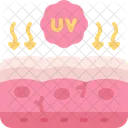 Uv Radiation Sunburn Uv Ray Icon