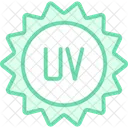 Uv Rays Duotone Line Icon Icon