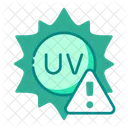 Uv Warning Sun Uv Icon