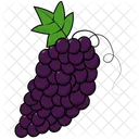 Uvas Vino Icono