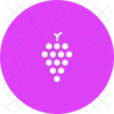 Uvas Vino Frutas Icono