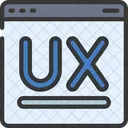 Sitio web ux  Icono