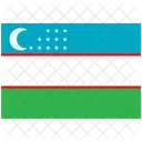 Flag Country Uzbekistan Icon