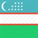 Uzbekistan Flag World Icon