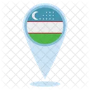 Uzbekistan Location Icon