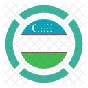 Uzbequistao Bandeira Ícone