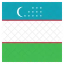 Uzbequistao Bandeira Ícone