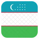 Uzbequistao Bandeira Ícone