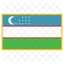 Uzbequistao Bandeira Pais Ícone