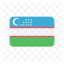 Uzbequistao Uz Bandeira Pais Ícone