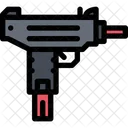 Uzi Pistola Ejercito Icono