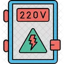 V Electricity Power Icon